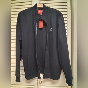 Guess Black Zip-Up Jacket